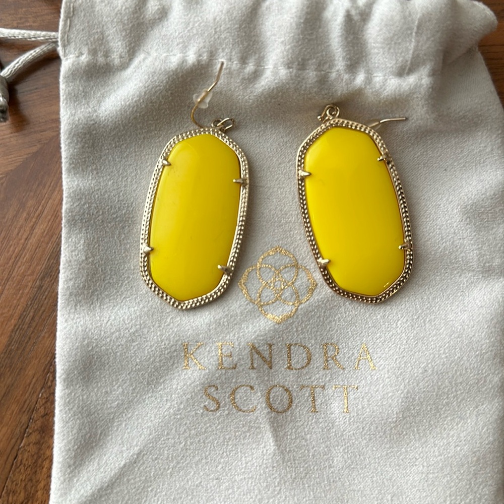 Yellow Kendra Scott Earrings